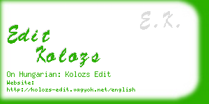 edit kolozs business card